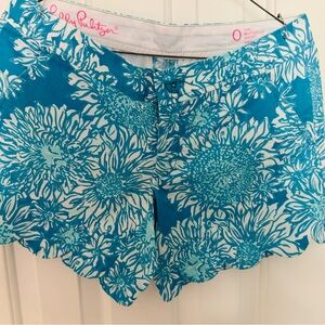 Lilly Pulitzer Turquoise Floral Women's Shorts